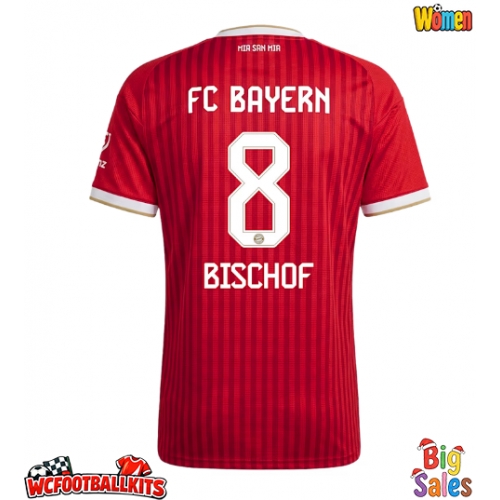Bayern Munich Tom Bischof #8 Replica Home Stadium Shirt for Women 2026-27 Short Sleeve